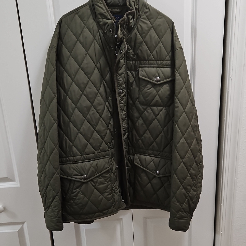 Polo by Ralph Lauren Olive Quilted Puffer Jacket